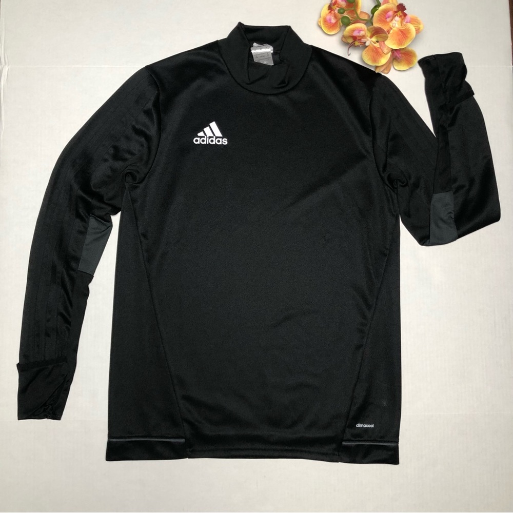 Adidas Boy’s Mock Neck Long Sleeve Climacool Shirt